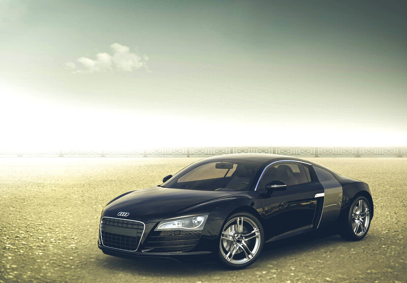 Black Audi Sports Car — Serene