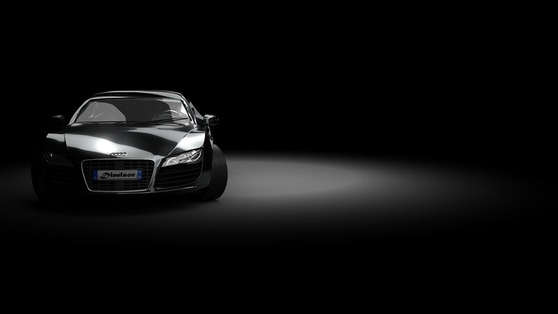 black audi sports car