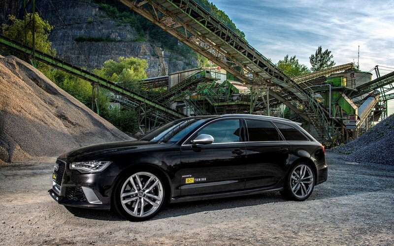 Black Audi Station Wagon — Industrial