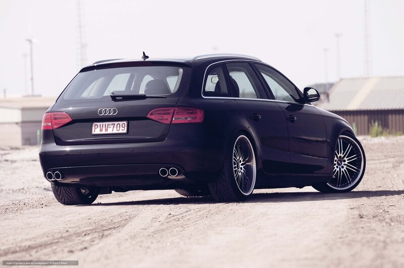 Black Audi Station Wagon — Neutral, Afternoon