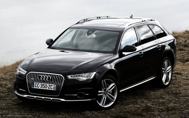 Black Audi Station Wagon — Serene, Photograph