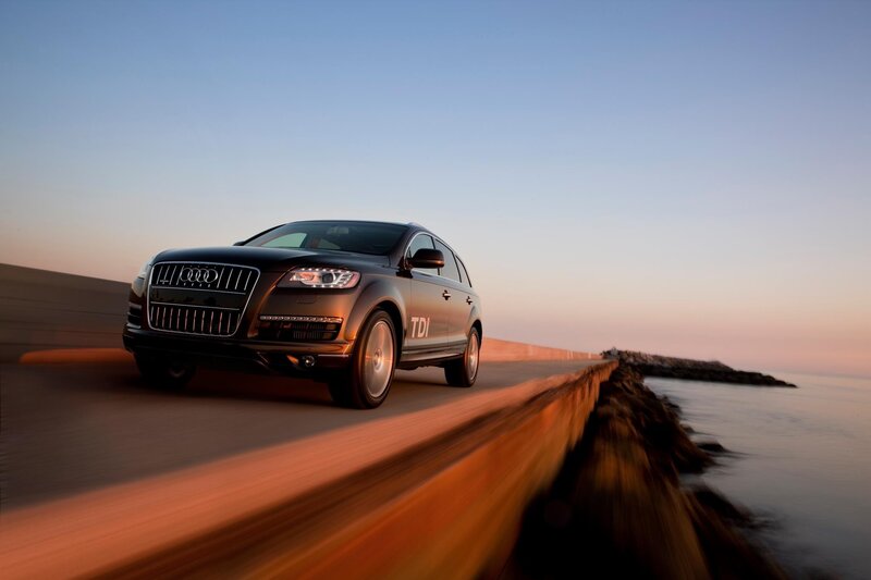 Black Audi Suv — Blue
