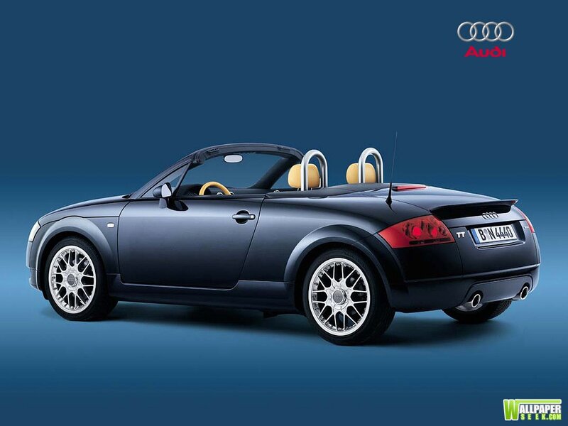 Black Audi Tt Convertible — Blue