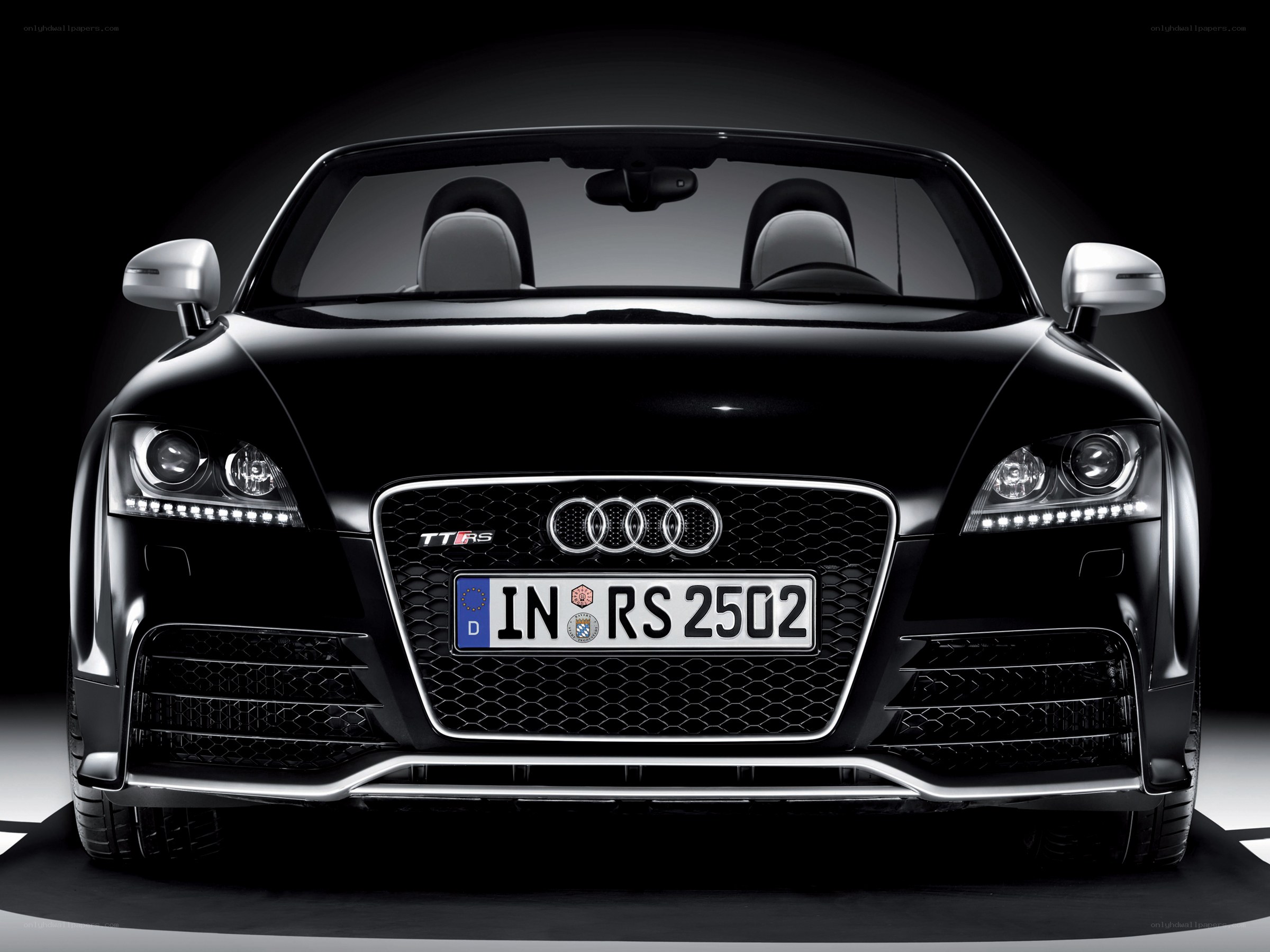 Black Audi TT RS Convertible