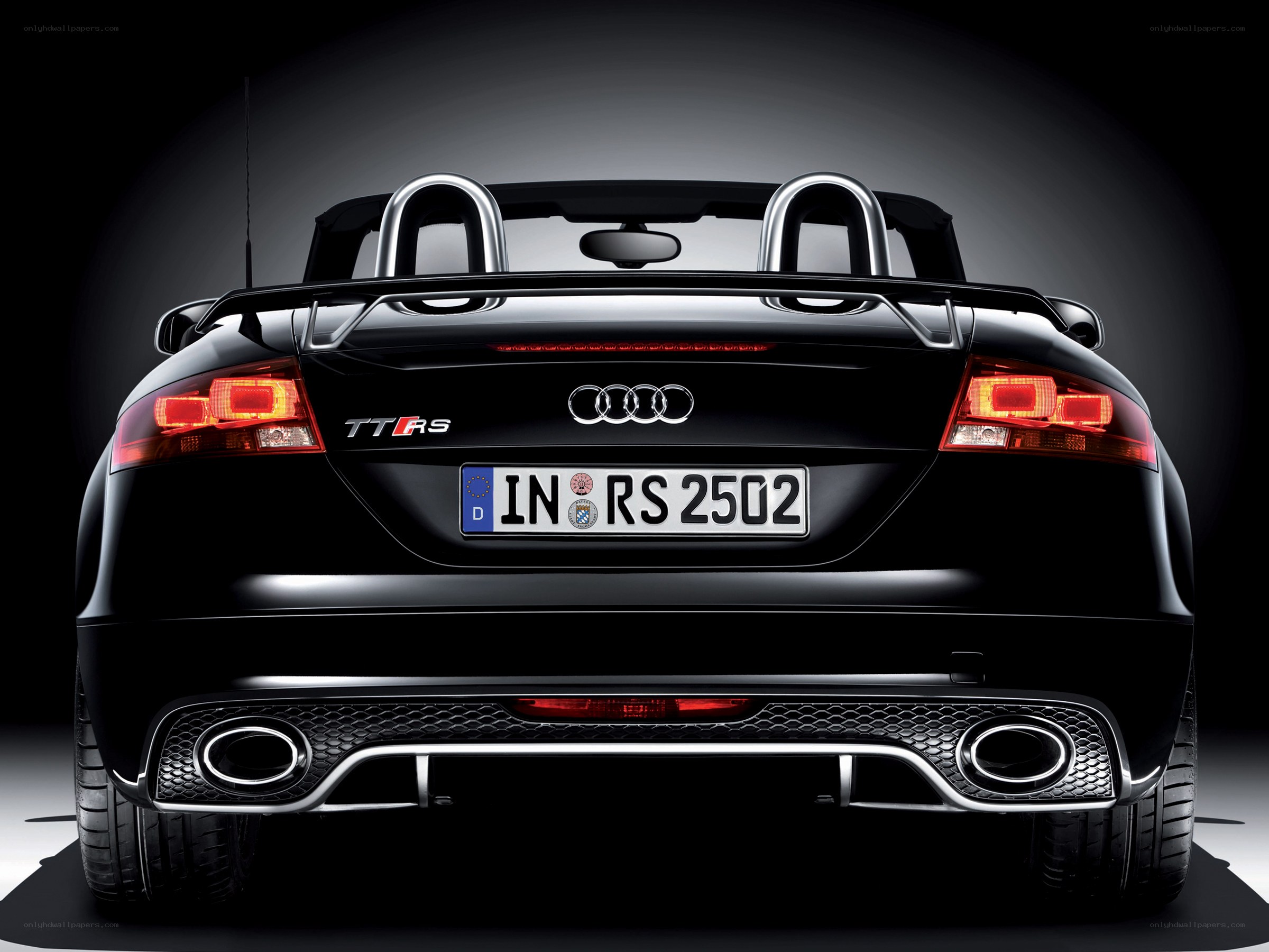 black audi tt rs convertible