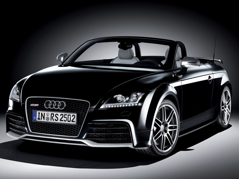 Black Audi TT RS Convertible