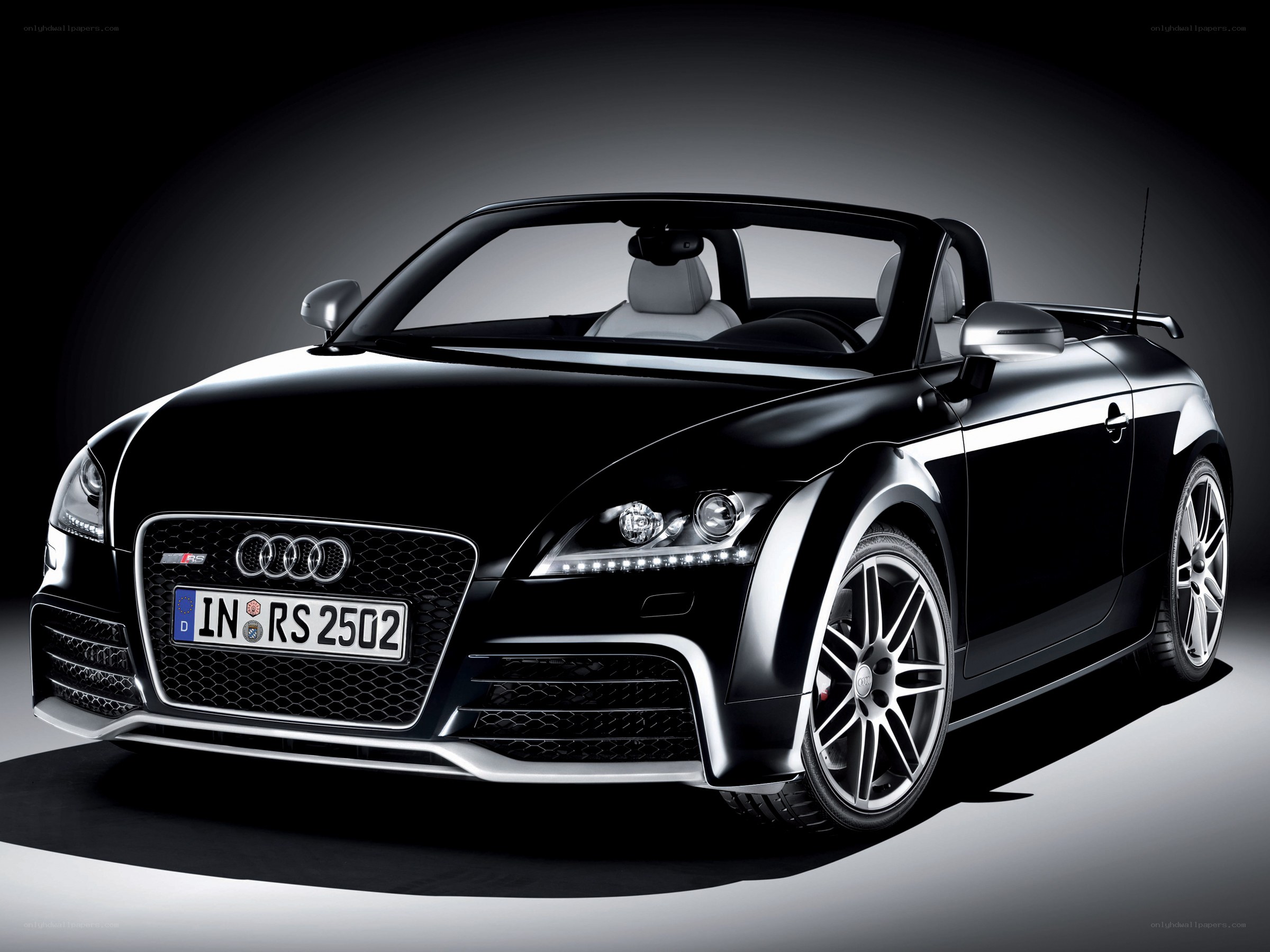 Black Audi TT RS Convertible