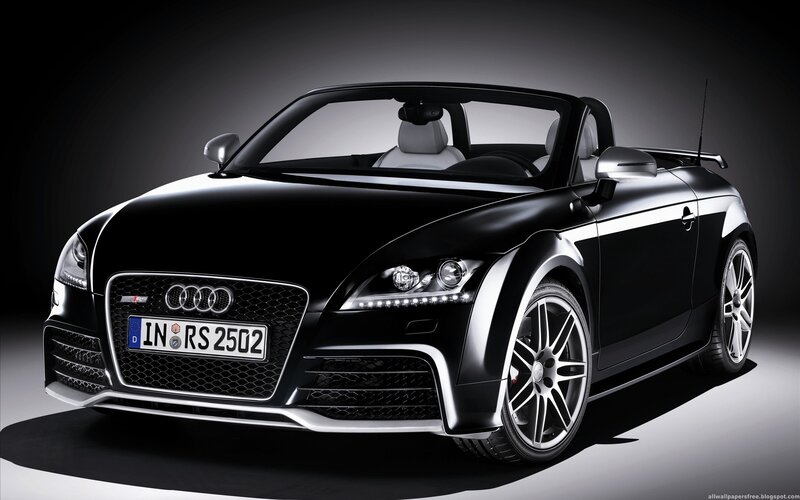 Black Audi TT RS Convertible