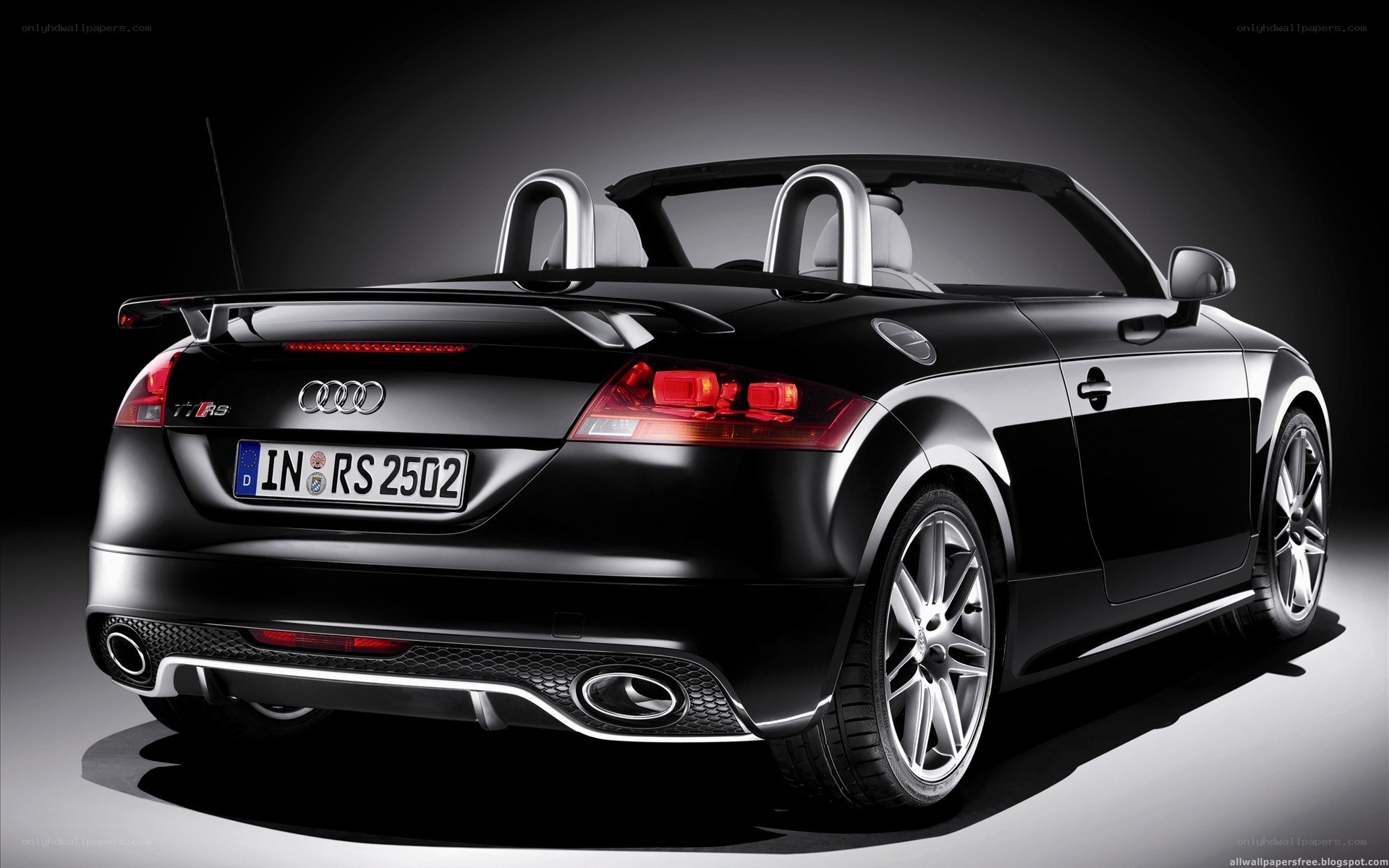 Black Audi TT RS Convertible