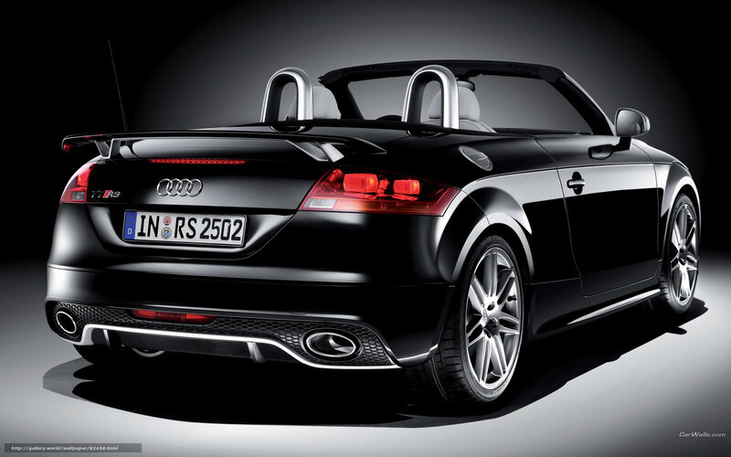 Black Audi Tt Rs Convertible — Dramatic