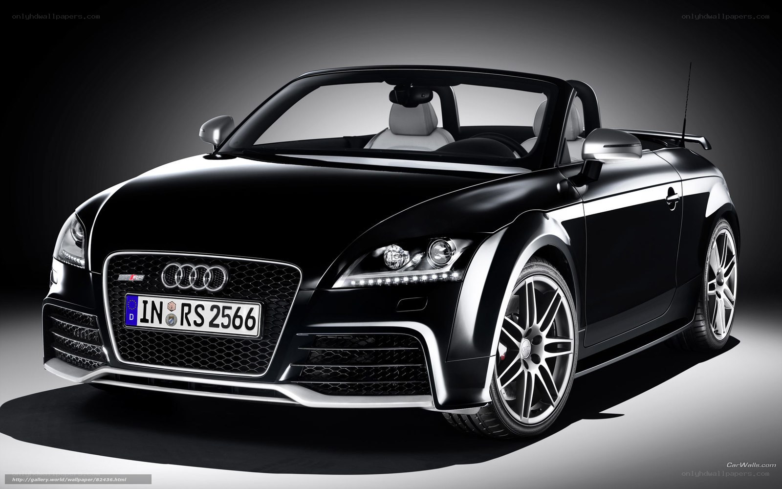 Black Audi TT RS Convertible