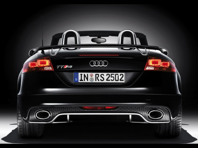 Black Audi TT RS rear view