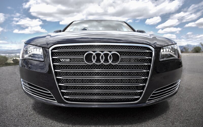 Black Audi W12 Car — Dramatic