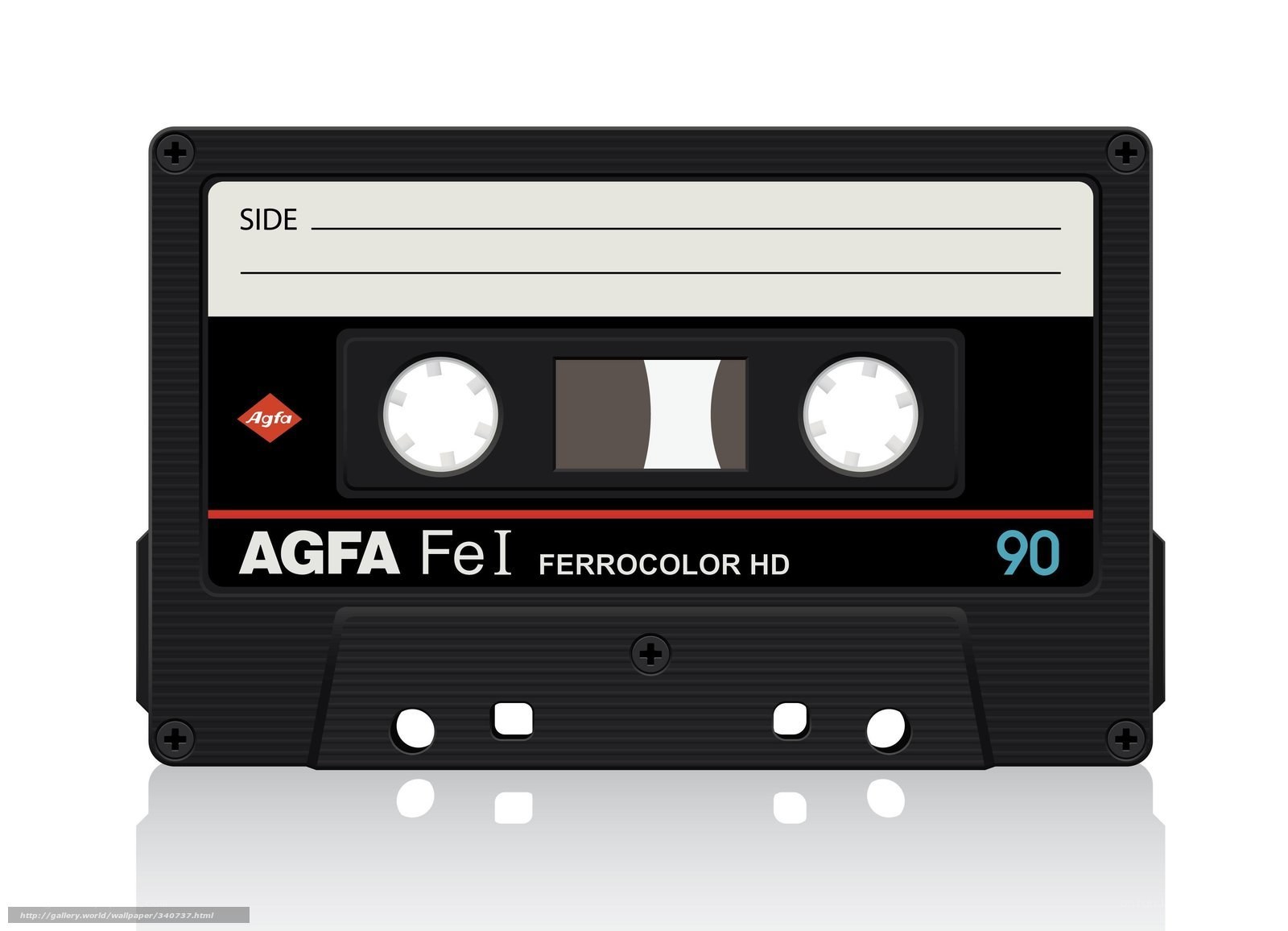 black audio cassette tape