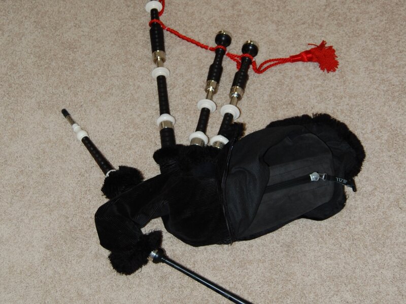 Black Bagpipe on Carpet