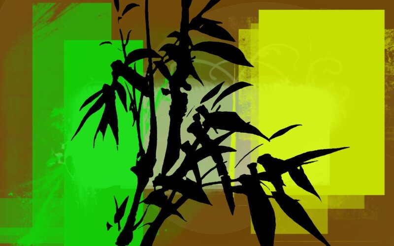 Black Bamboo Silhouette