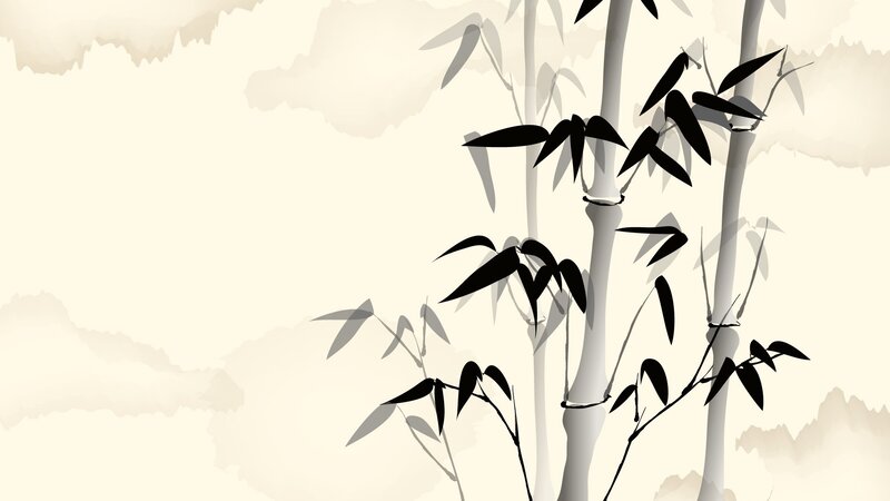 Black Bamboo Stalks — Serene