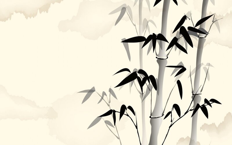 Black Bamboo Stalks