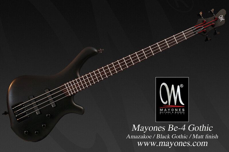 Black Bass Guitar — Dramatic, Photograph