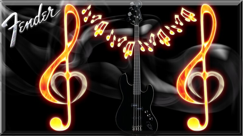 Black Bass Guitar — Dramatic