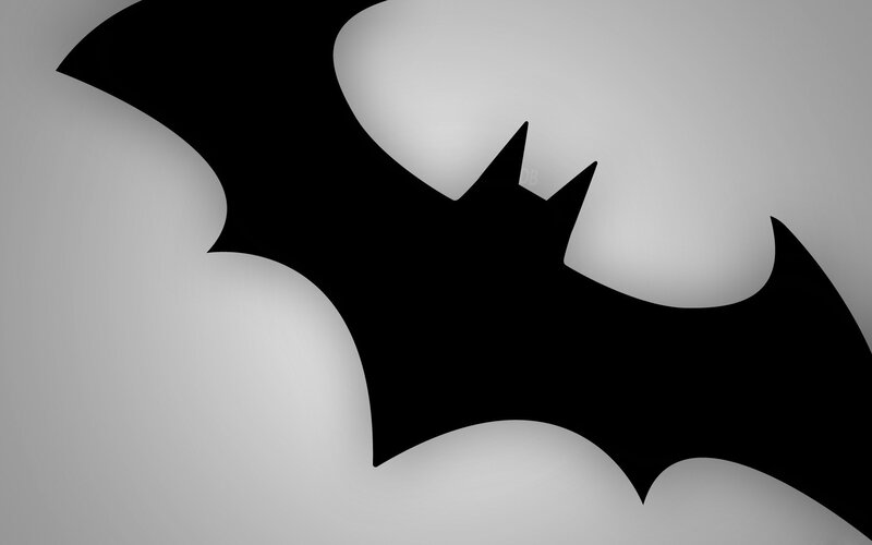 Black Bat Symbol — Dramatic