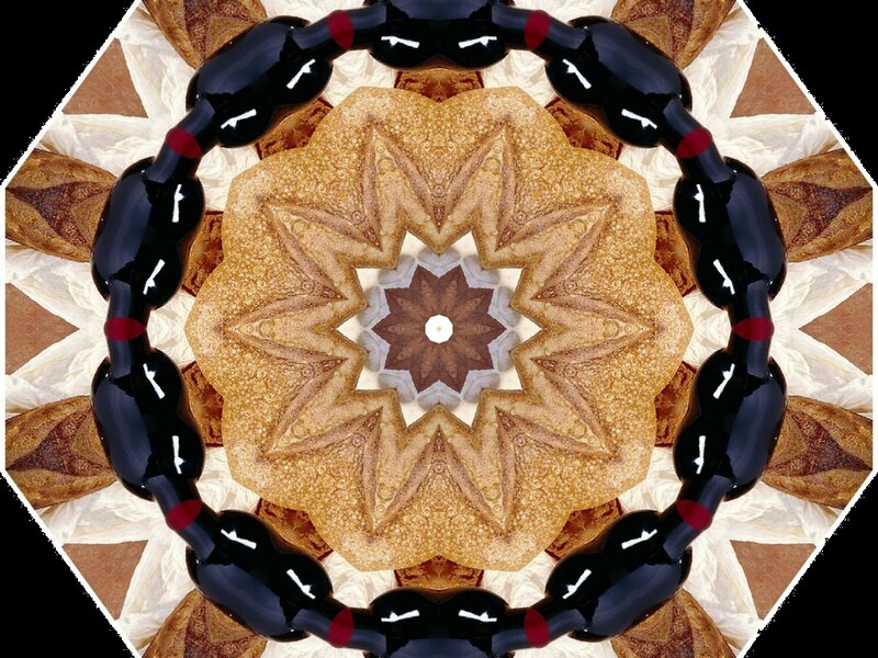 Black Beaded Bracelet — Symmetrical