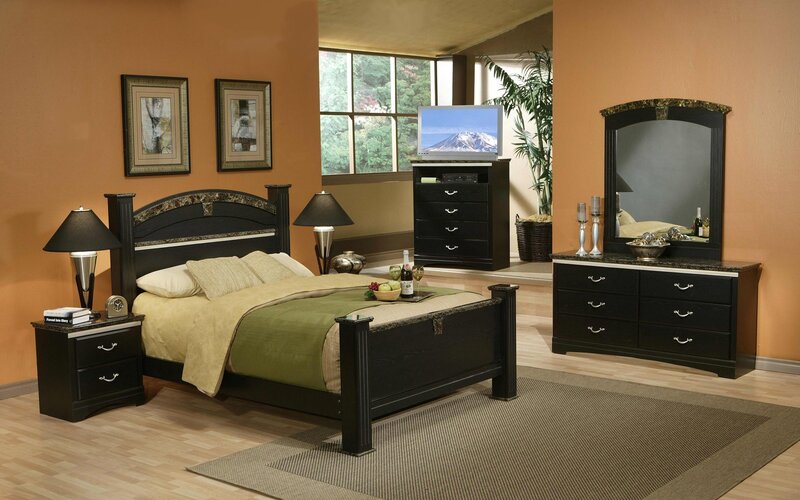 black bedroom furniture set