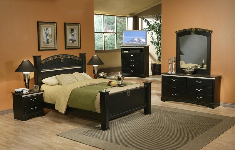 black bedroom furniture set