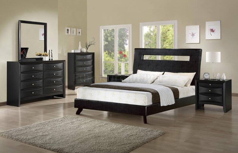 Black Bedroom Furniture Set — Neutral