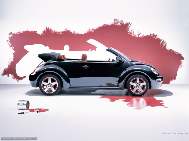 Black Beetle Convertible Car