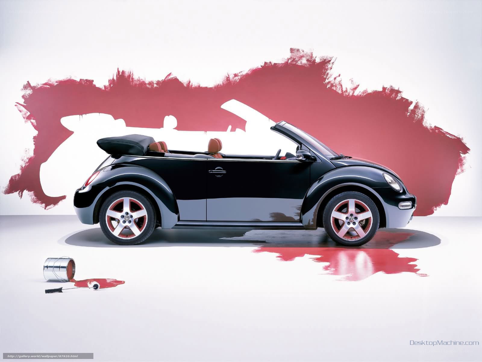 Black Beetle Convertible Car