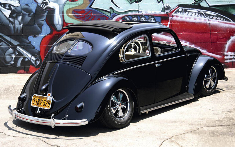 Black Beetle with graffiti background