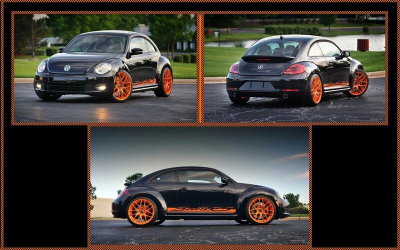 Black Beetle with orange wheels