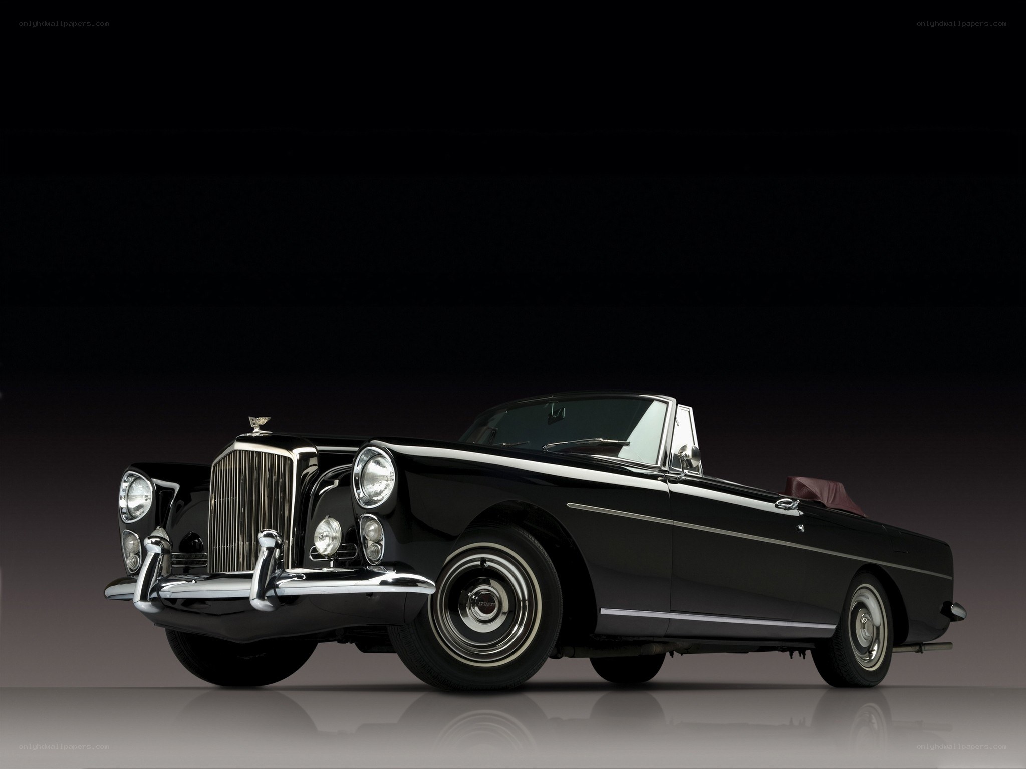 Black Bentley convertible