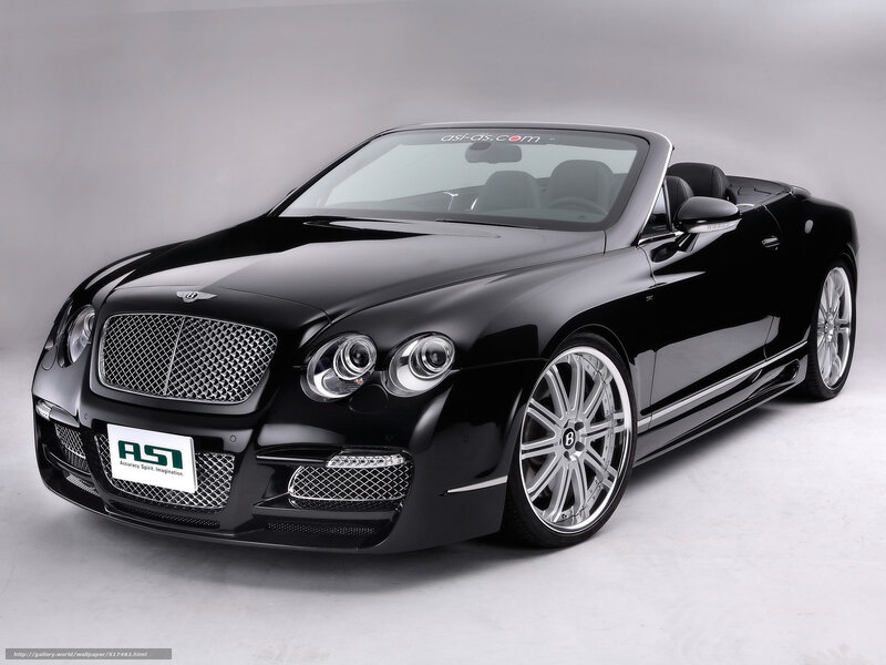Black Bentley Convertible — Dramatic