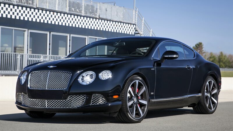 Black Bentley Coupe — Calm, Afternoon, Photograph, Race Track Building