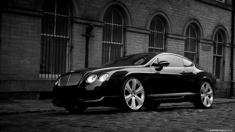 Black Bentley Coupe — Dramatic, Photograph, Building, Cobblestone Street
