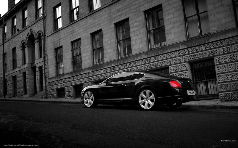Black Bentley Coupe — Dramatic, Photograph, Building