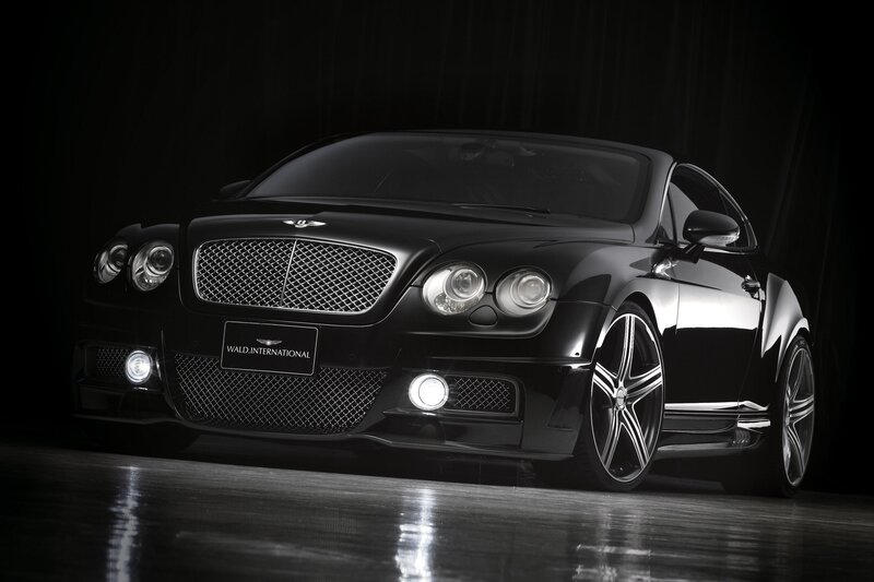 Black Bentley Coupe — Dramatic, Photograph, Car, Grille, Headlights