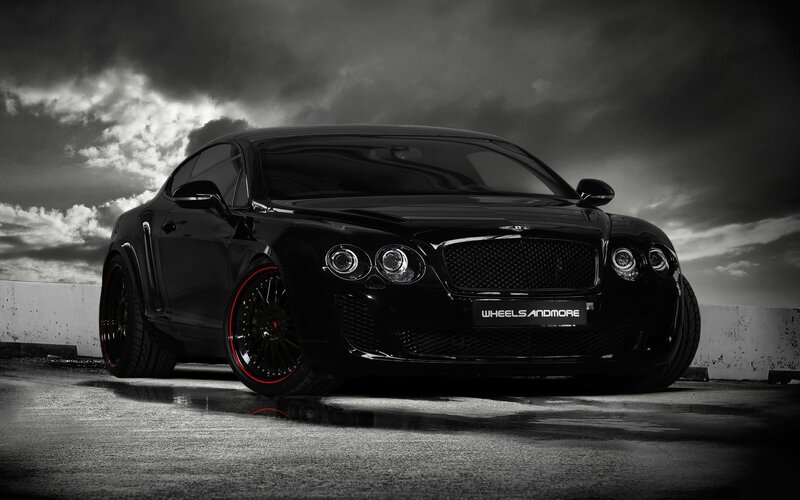 Black Bentley Coupe — Dramatic, Photograph, Car, Wheels