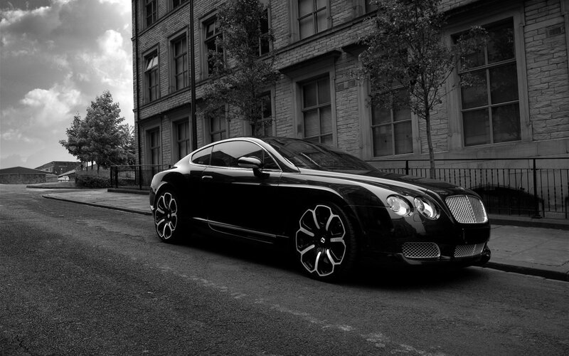 Black Bentley Coupe — Dramatic