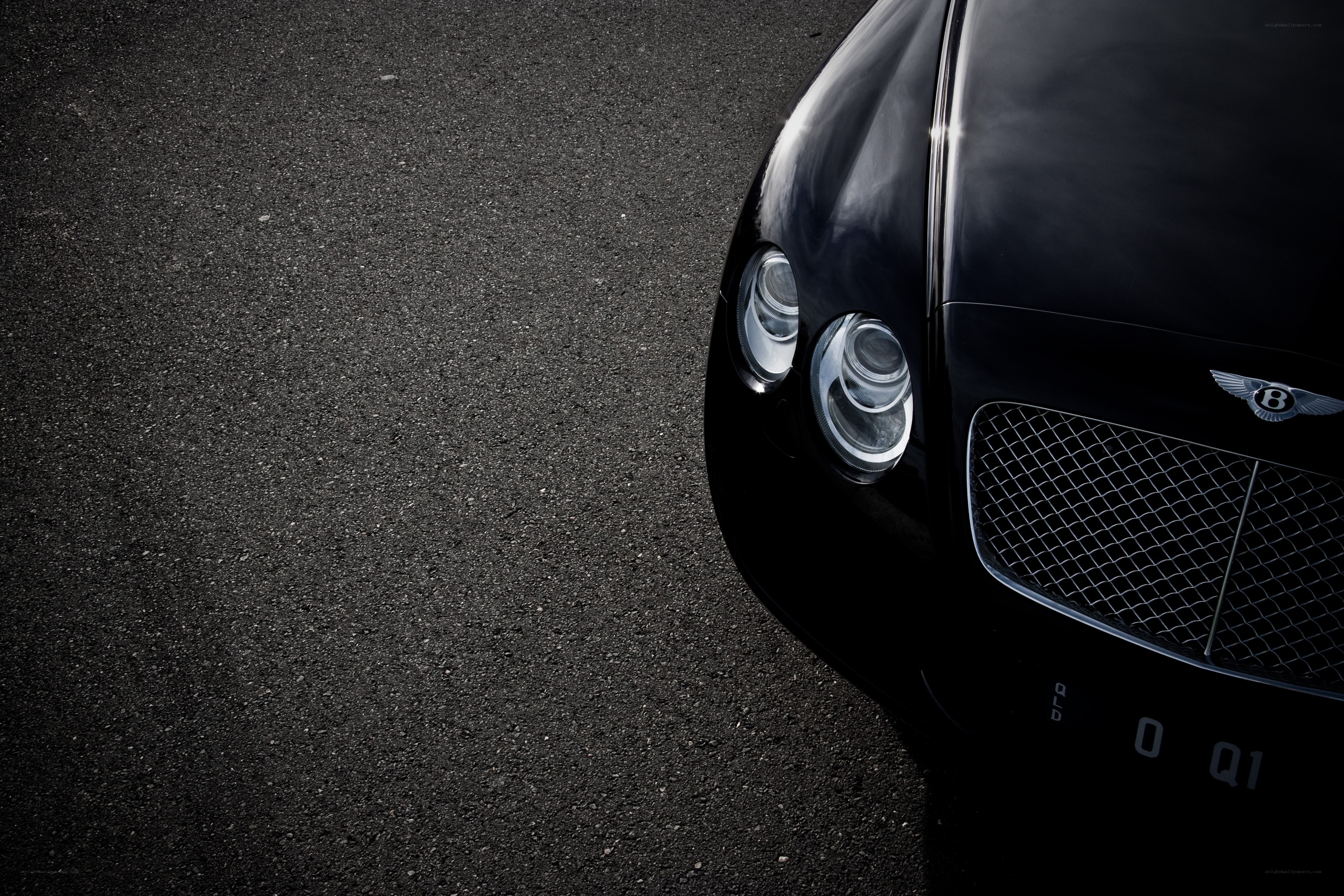 Black Bentley front view
