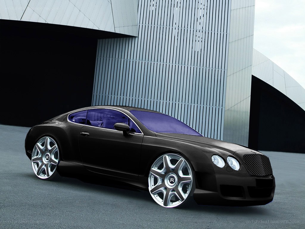 Black Bentley luxury car