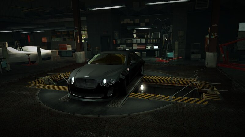 Black Bentley on Lift