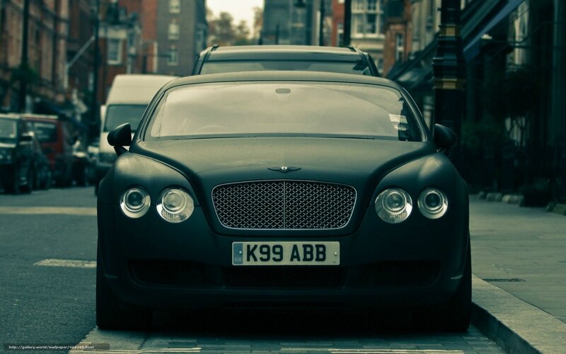 Black Bentley Parked