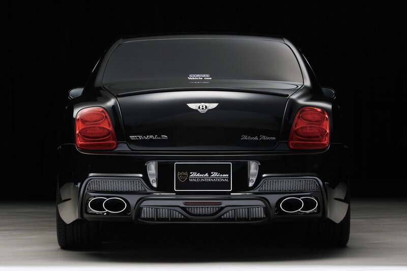 Black Bentley rear view