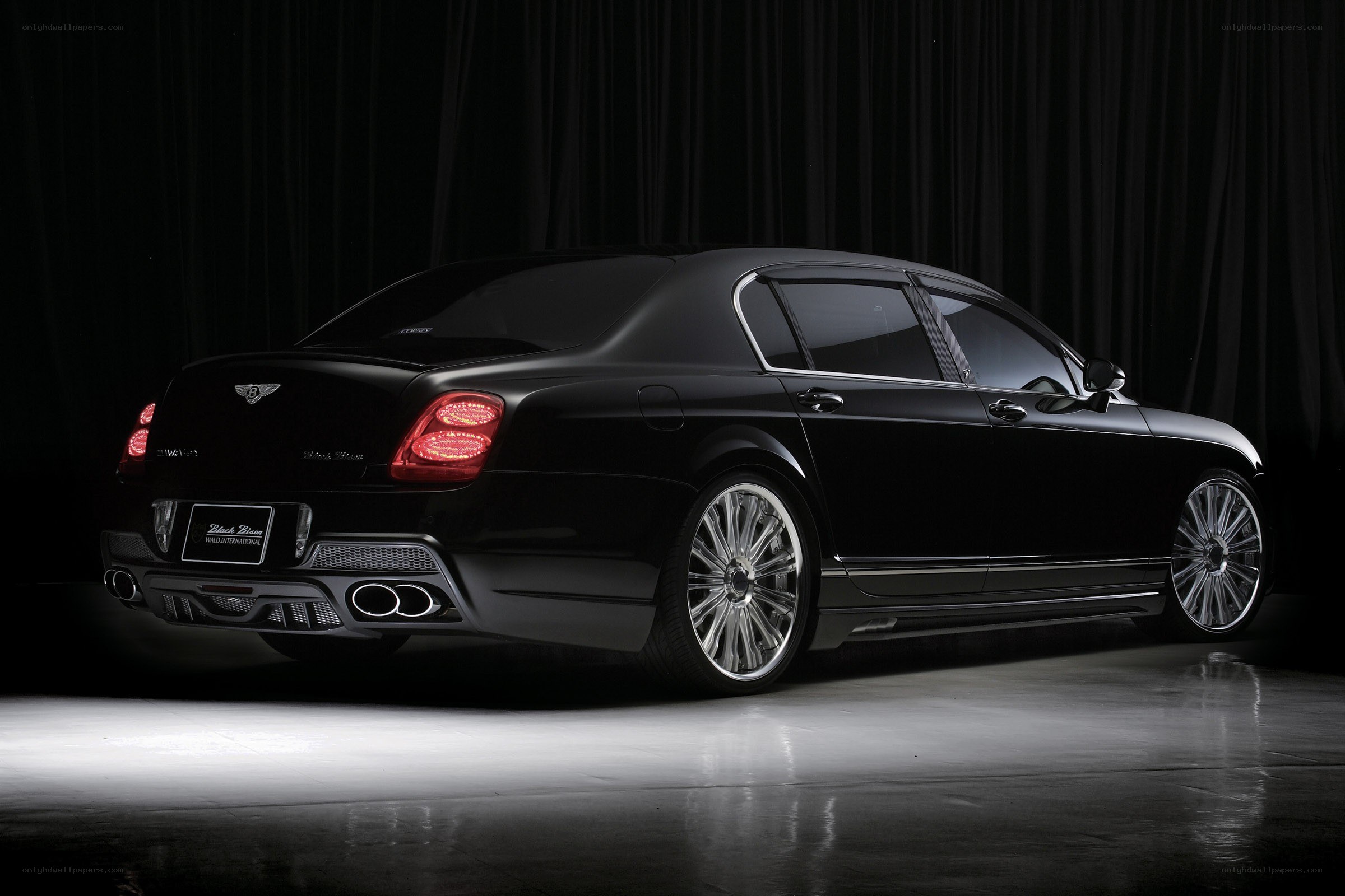 Black Bentley sedan