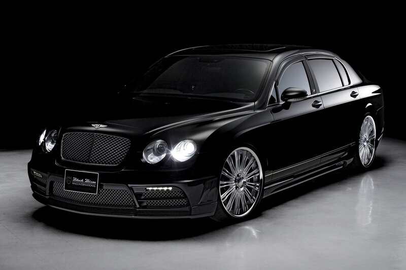 Black Bentley Sedan — Dramatic, Photograph