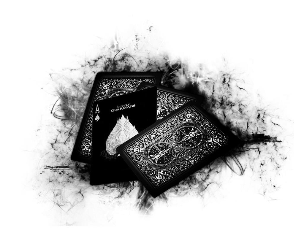 Black Bicycle playing cards