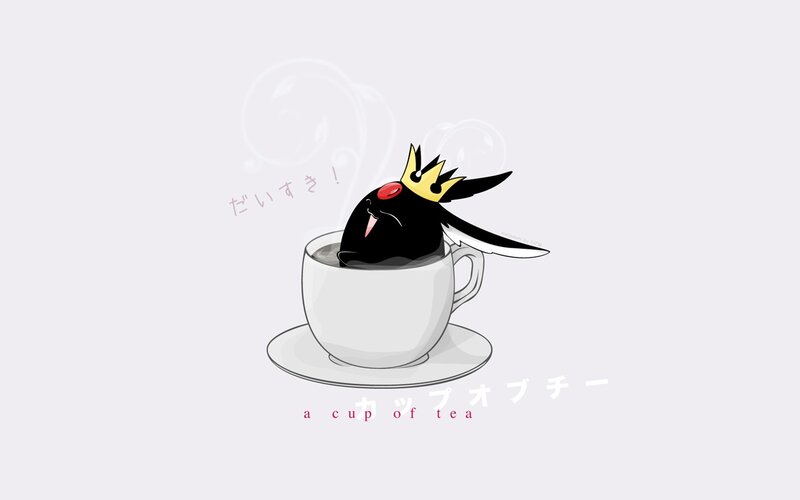 Black Bird in Teacup
